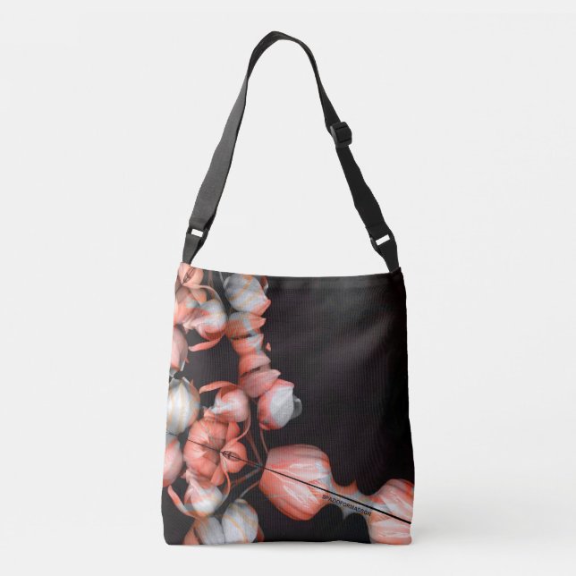 Bolsa Ajustável "Coração branco a preto do sol" (Verso)