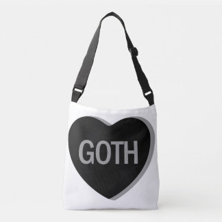 Bolsa Ajustável Coração de Doce - Gótico