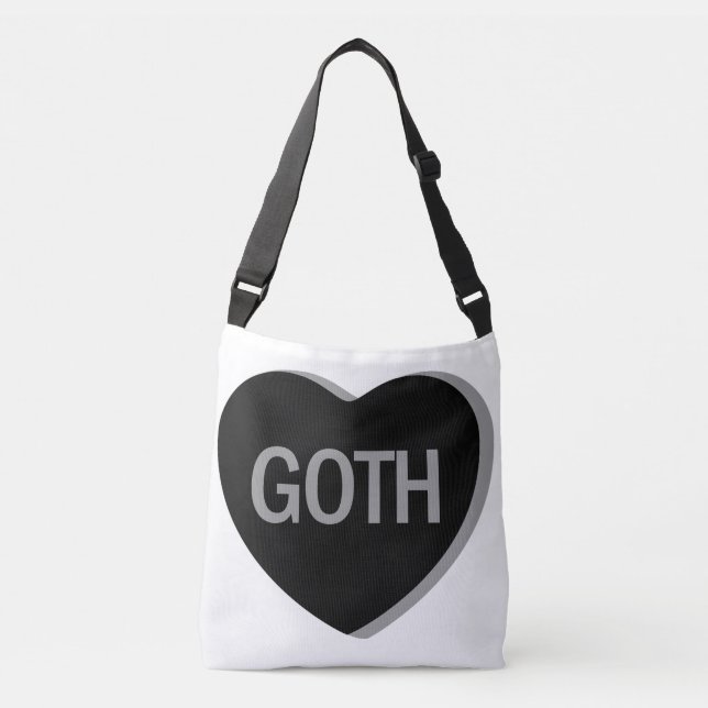 Bolsa Ajustável Coração de Doce - Gótico (Frente)