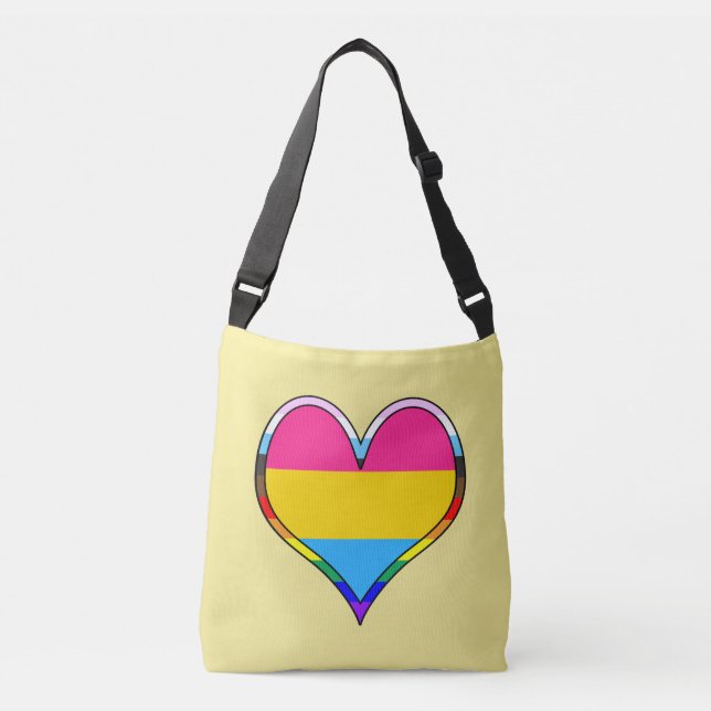 Bolsa Ajustável Coração Pan Pride (Frente)