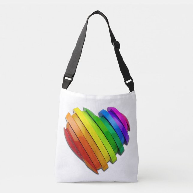 Bolsa Ajustável Coração tridimensional escultural do SlipperyJoe b (Frente)