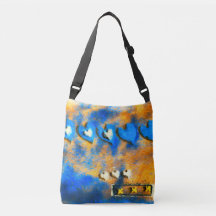 Corações Azul e Branco