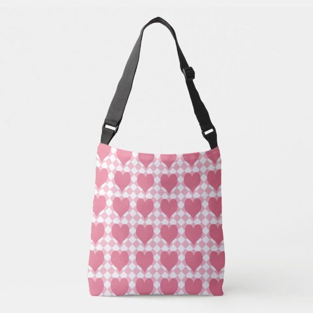 Bolsa Ajustável Corações Rosa (Frente)