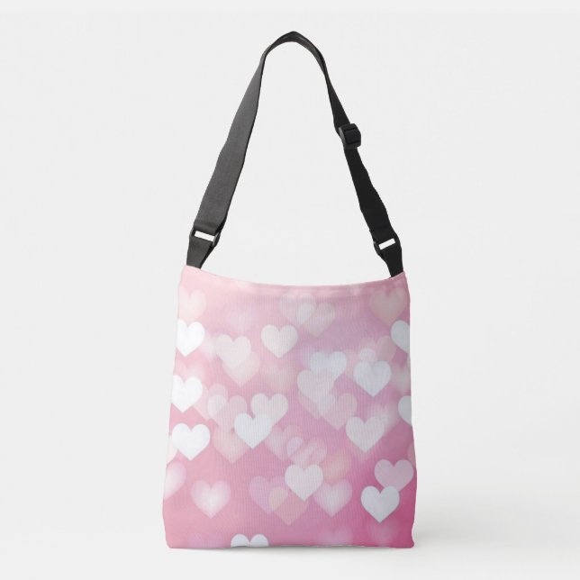 Bolsa Ajustável Corações Rosa (Frente)