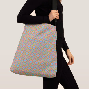 Bolsa Ajustável Coral Marrom Rosa E Azul