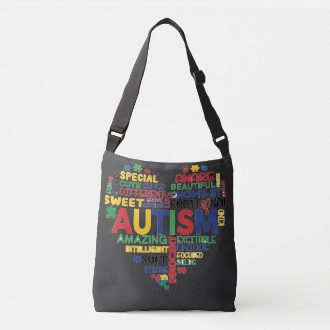 Bolsa Ajustável  corazon autismo (Frente)
