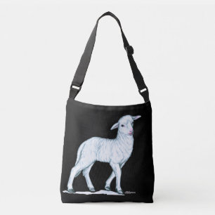 Bolsa Ajustável Cordeiro branco pequeno