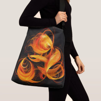 Bolsa Ajustável Corpo Cruzado de Abstrato de Fireball