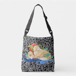 Bolsa Ajustável Corpo ou sacola transversal do golden retriever