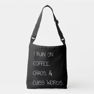 Bolsa Ajustável Corra no Café Palavras Engraçadas Mamãe Presente