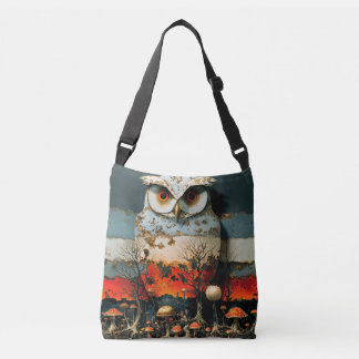 Bolsa Ajustável Coruja branca excelente