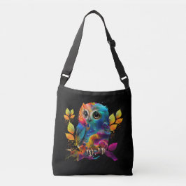 BOLSA AJUSTÁVEL CORUJA COLORIDA ABSTRATA