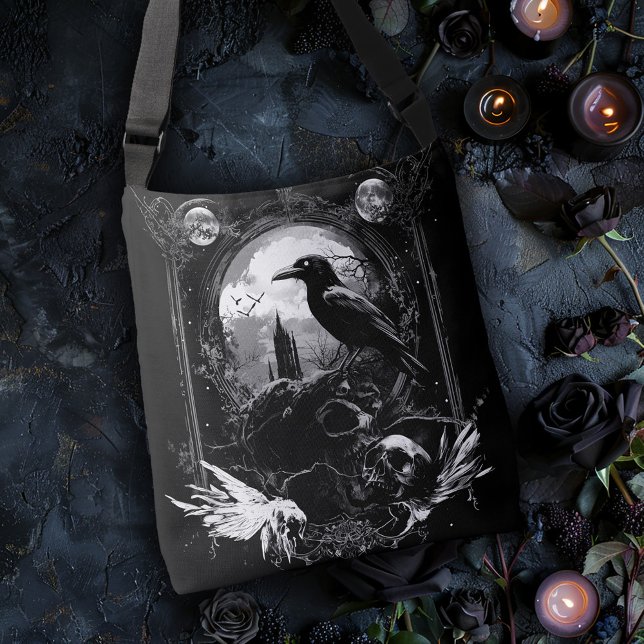 Bolsa Ajustável Corvo em Caveiras (Criador carregado)