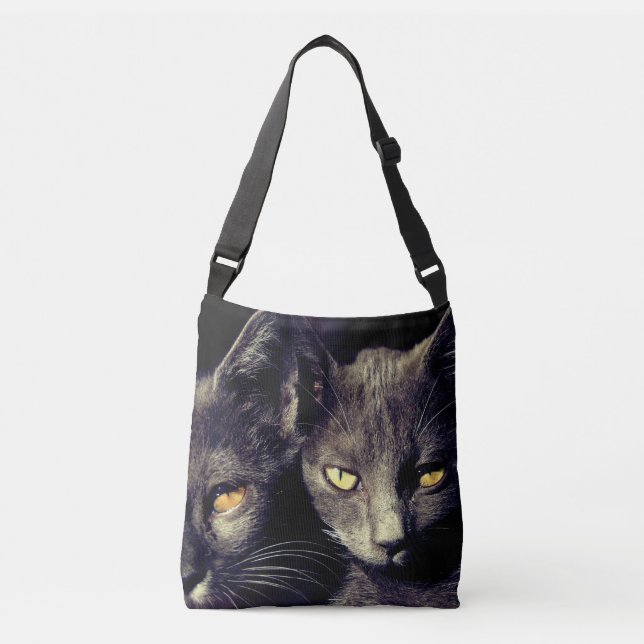 Bolsa Ajustável Costume da foto dos gatos toda sobre - imprima o (Frente)