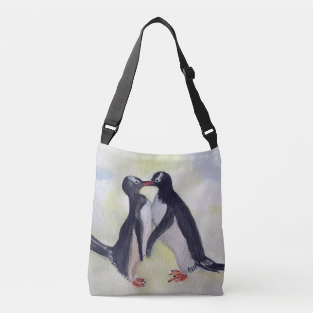 Bolsa Ajustável Costume dos pinguins toda sobre - imprima o saco (Frente)