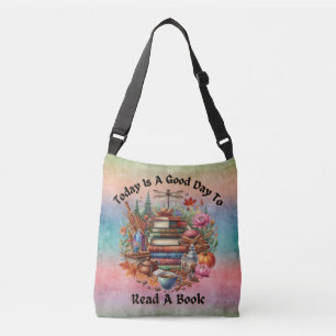 Bolsa Ajustável Cottagecore, Woodlands, Dragonfly, Livros,