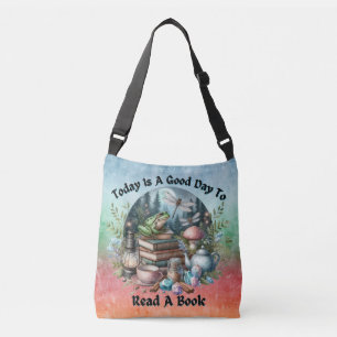 Bolsa Ajustável Cottagecore, Woodlands Sapo, Livros