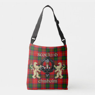 Bolsa Ajustável Crachá Clã Chisholm e Tartan