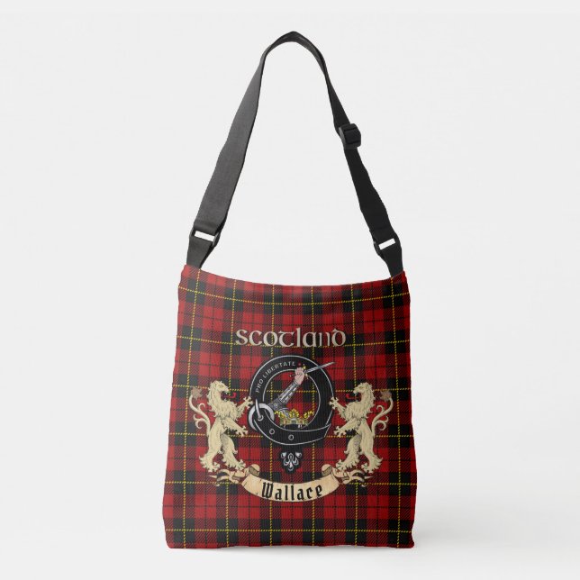 Bolsa Ajustável Crachá Wallace Clan & Tartan (Frente)