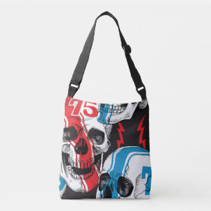 Bolsa Ajustável Crânio De Racer: Rebelião Sem Olhos Vintage.