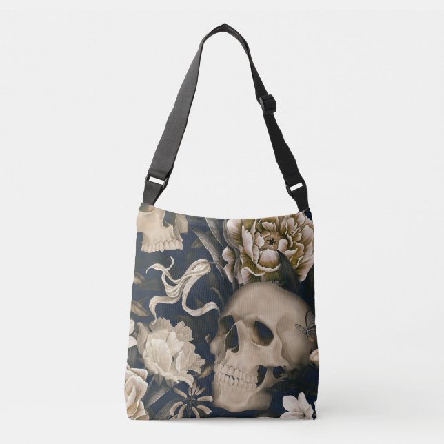 Bolsa Ajustável crânio floral (Frente)