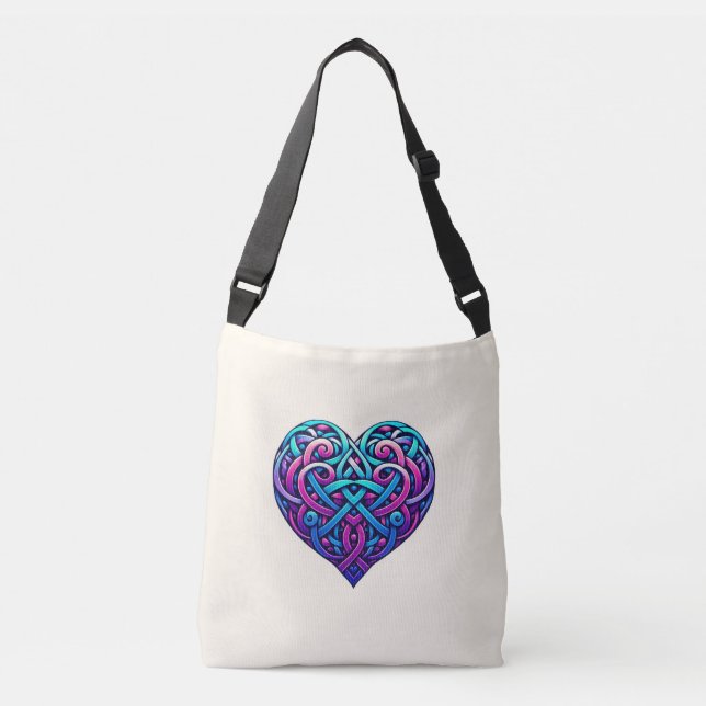 Bolsa Ajustável Cream Celtic Heart (Frente)