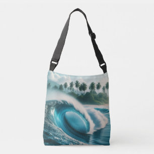 Bolsa Ajustável Crescendo Palmeiras do Oceano Tropical