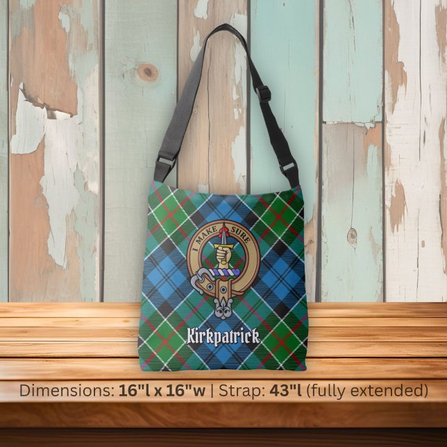 Bolsa Ajustável Crest da Clan Kirkpatrick sobre Tartan (Criador carregado)