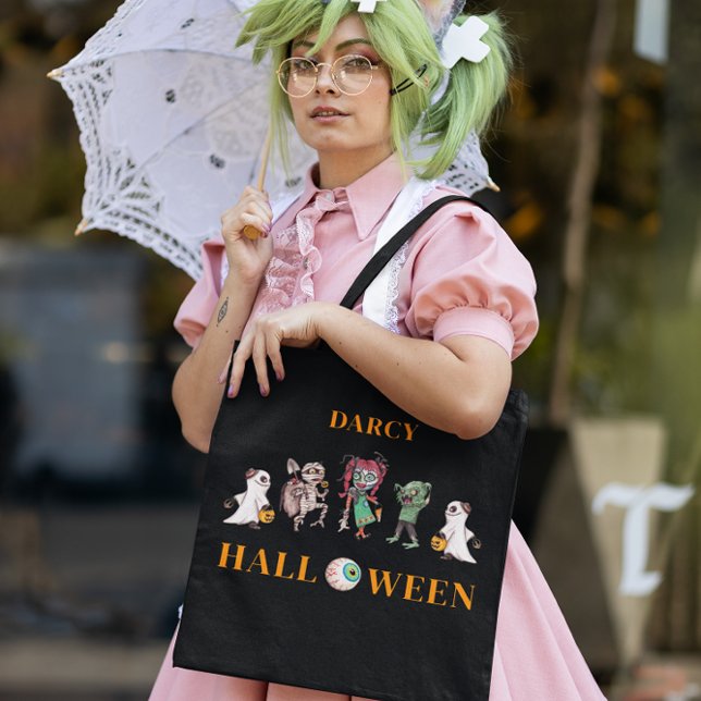 Bolsa Ajustável Crianças assustadas com halloween (Criador carregado)