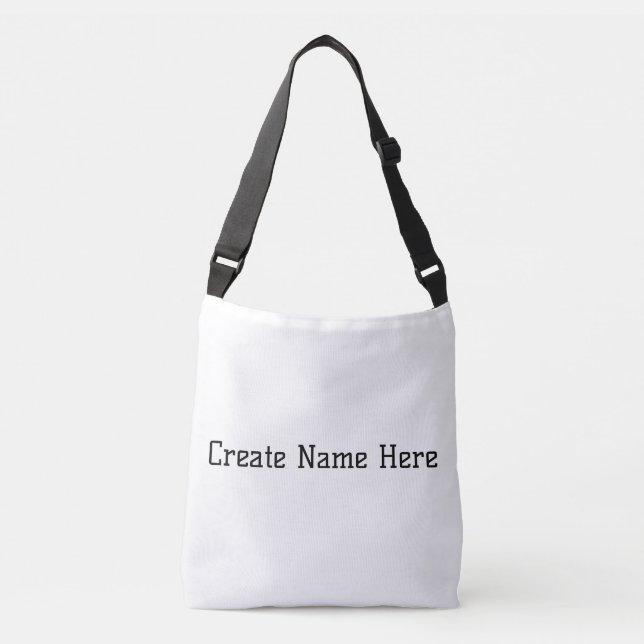 Bolsa Ajustável Criar Nome Aqui Texto Impresso-Bolsas Carteiras-Bo (Frente)