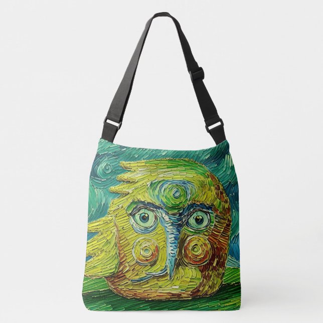 Bolsa Ajustável Criatura de Pássaro de Rabisco a Digital (Frente)