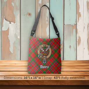 Bolsa Ajustável Crista do Clã Munro sobre Tartan