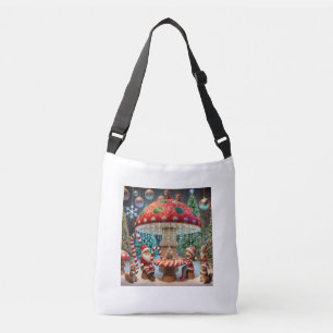 Bolsa Ajustável Cross Body Bag: Design de Salão de Natal