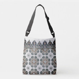 Bolsa Ajustável Cruzamento de Bag preto e turquesa