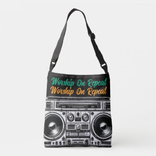 Bolsa Ajustável Culto Cristão Sobre A Repetição De Vintage Boom Bo