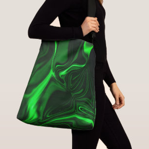 Bolsa Ajustável Curvas e dobradiças verdes esmaltadas sobre fundo