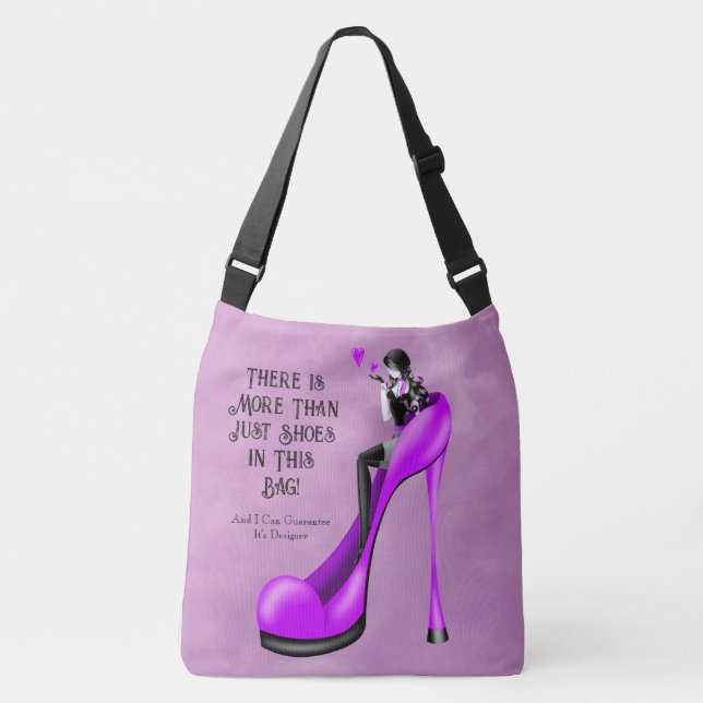 Bolsa Ajustável Custom Slogan Fashionable Lady in Stiletto (Frente)