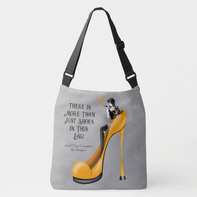Bolsa Ajustável Custom Slogan Fashionable Lady in Stiletto (Frente)