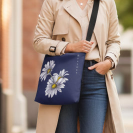 Bolsa Ajustável Custom Watercolor Daisy Floral Boho Christmas Gift