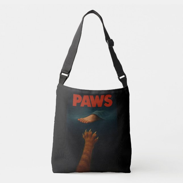 Bolsa Ajustável Cute Orange Tabby vs Human Foot  (Frente)