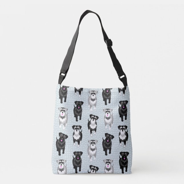 Bolsa Ajustável Cute Schnauzers (Verso)