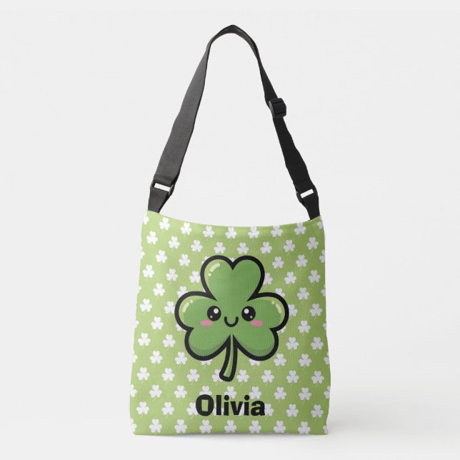 Bolsa Ajustável Cute Smiling Clover (Frente)