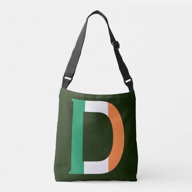 Bolsa Ajustável D Monograma sobreposto no Irish Flag cbcnt (Frente)