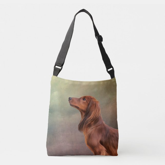 Bolsa Ajustável Dachshund de raça Cão Desenho (Frente)