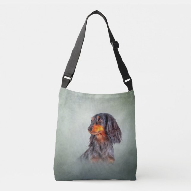 Bolsa Ajustável Dachshund de raça Cão Desenho (Frente)