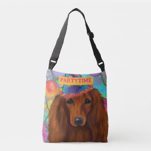 BOLSA AJUSTÁVEL DACHSHUND VERMELHO         