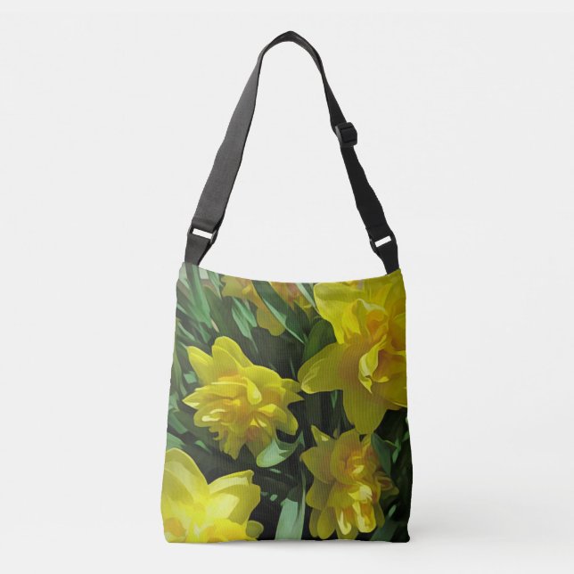 Bolsa Ajustável Daffodils Amarelos Brilhantes (Frente)