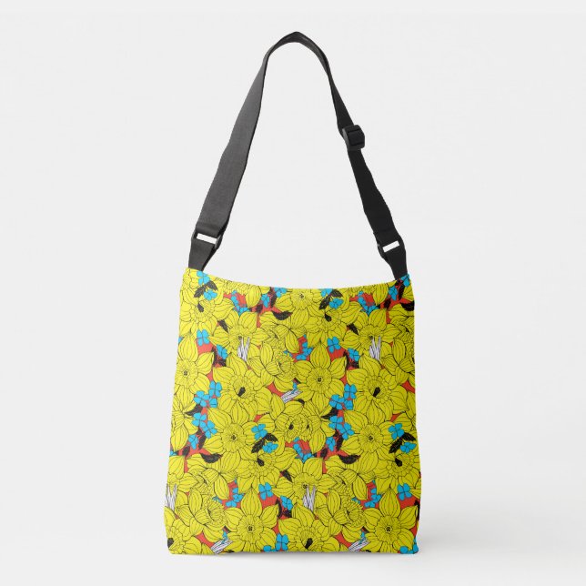 Bolsa Ajustável Daffodils primavera floral (Frente)
