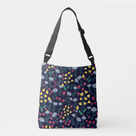 Bolsa Ajustável Daisy and lily floral botanical flower print,