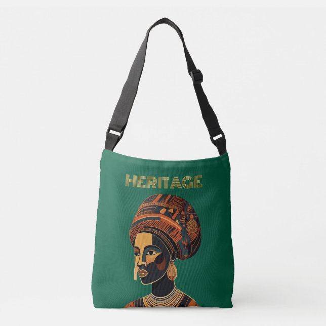 Bolsa Ajustável Dama da História Negra  (Frente)